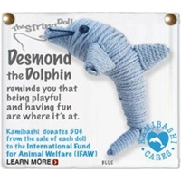 Desmond The Dolphin String Doll Keychain