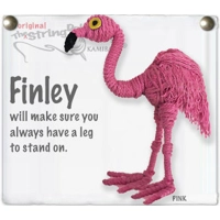 Finley the Flamingo String Doll Keychain