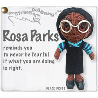 Rosa Parks String Doll Keychain