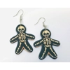 Skeleton Halloween Acrylic Earrings Horror Skeleton Halloween Acrylic Earrings Horror