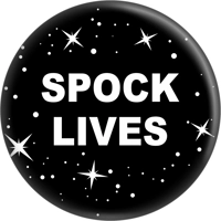 Star Trek - Spock Lives Button