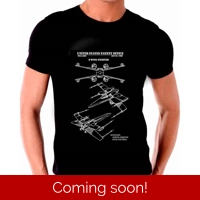 Star Wars X-Wing Fighter Patent T-Shirt Plus