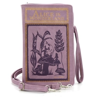 Alice in Wonderland Book Vinyl Clutchbag