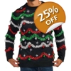 Light-Up Midnight Garland Sweater