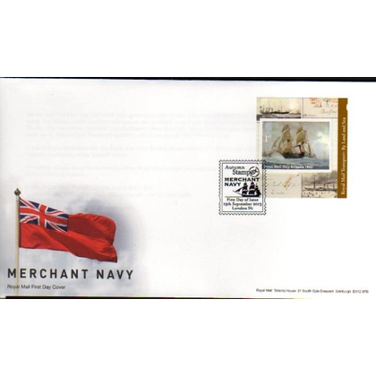 3531 RMS Britannia booklet FDC 19.9.2013