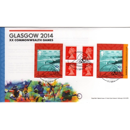 3625 Commonwealth Games booklet on FDC