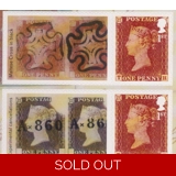 3806s 1st class 1d red self-adhesive s..