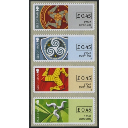 FSM01 Isle of Man machine-vended stamps Triskelion 2017