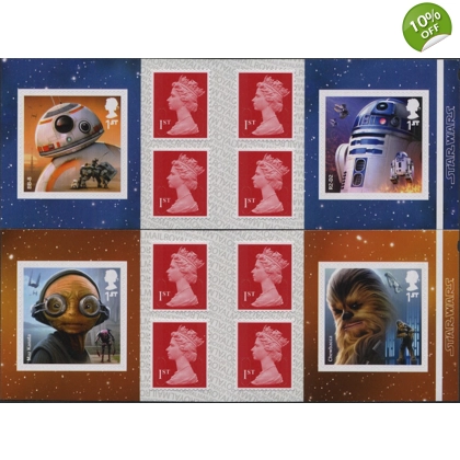 4015-8 Star Wars set of self-adhesive booklet stamps