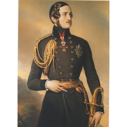 Prince Albert Postcard: portrait on porcelain R0002