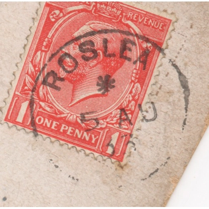 E111 Roslea postmark 1933 on picture postcard