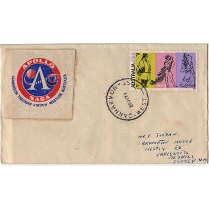 C5006 SG 483 7c Australia-Asia Congress surface sealed letter to UK 23 July 1971 from Carnarvon WA