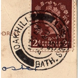 Oakhill, Bath Somerset postmark
