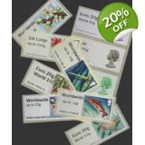Discount Worldwide Airmail Stamps x100 Discount Worldwide Airmail Stamps x100