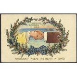 Hands across the sea postcard, with li..