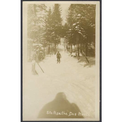 Canada Ste Agathe Des Monts, Quebec real photographic postcard
