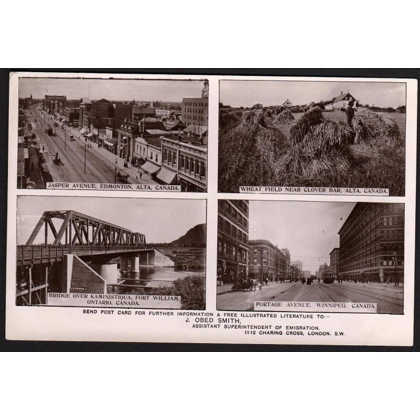 Canada High Commission Emigration postcard 1913