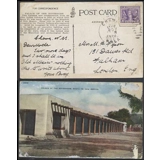 USA 3c Victory stamp on postcard to En..