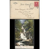 Dobbs Ferry NY duplex canel on postcar..