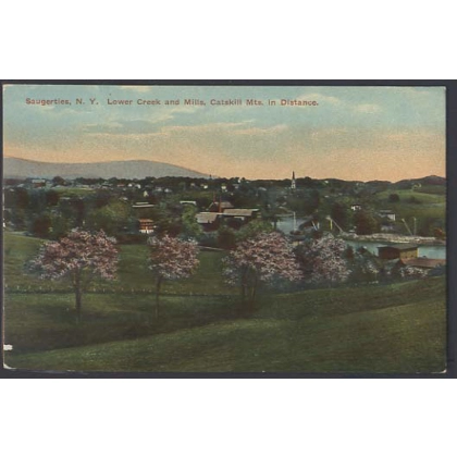 Saugerties, NY USA colour postcard Catskill Mountains