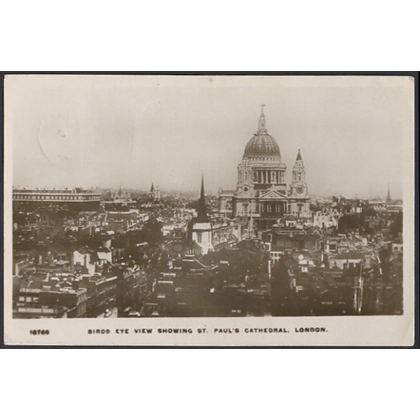 St Paul's Cathedral and City of London real photographic card