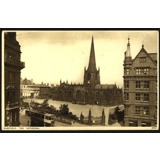 Sheffield - The Cathedral with tram