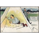 Comic, army: Night Attack bed-bugs 1904