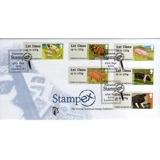 FS07hf Pigs Faststamps 6x1st Stampex FDC