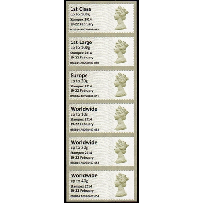 FT04 Machin Spring Stampex 2014 Collectors Set Faststamps