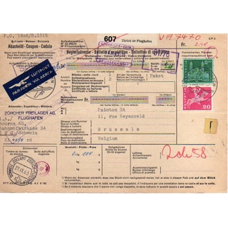Switzerland Parcel Form..