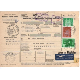 Switzerland Parcel Form..