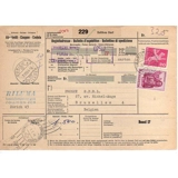 Switzerland Parcel Form 1963