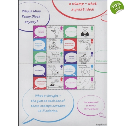 LS06 Cartoons Greetings Smilers Sheet 2001