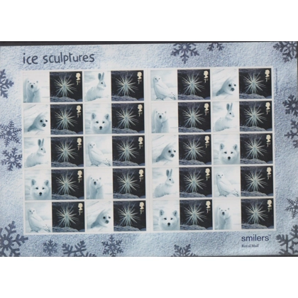 LS16 Ice Sculptures 1st class Smilers Sheet 2003