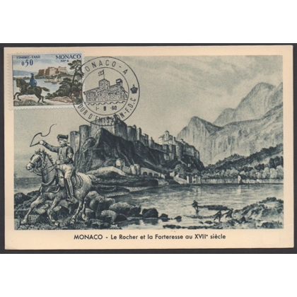 M490 Monaco Postage Due Maximum Card 1960