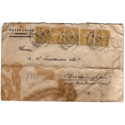 Hungary 1910 cover to England