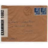 Algeria Censored to Geneva Red Cross 1..