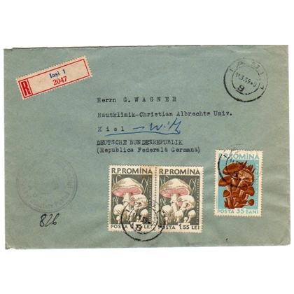 Romania registered cover to West Germany 1959