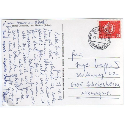 Switzerland World Health Organisation to Germany