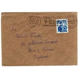 Austria to England cover 1956