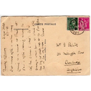 France postcard to Engl..