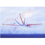 Red Arrows at sea postcard