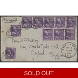 USA 3c prexie coils on 1941 cover St L..