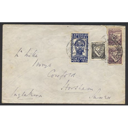 Portugal cover to England 1930s
