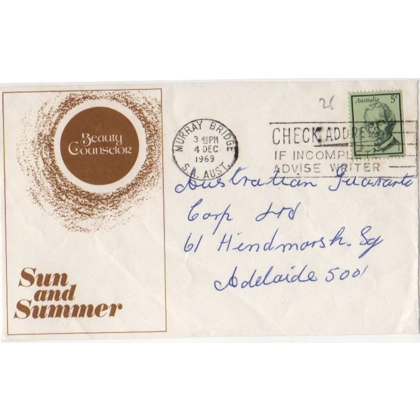 C5068 SG 432 David inland letter Murray Bridge 4 December 1969 to Adelaide