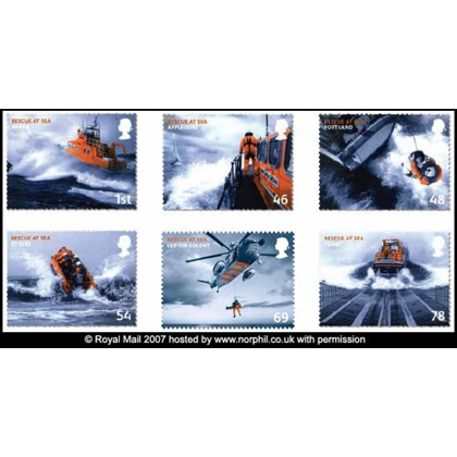 2825 Mayday - Rescue at Sea set of 6 mint