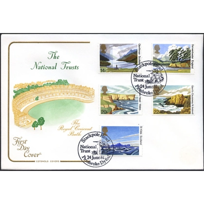 1155F1 National Trust for Scotland FDC Stackpole Head postmark