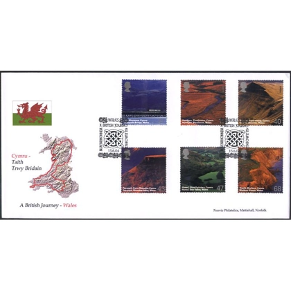 2466 British Journey: Wales Norvic FDC 2004