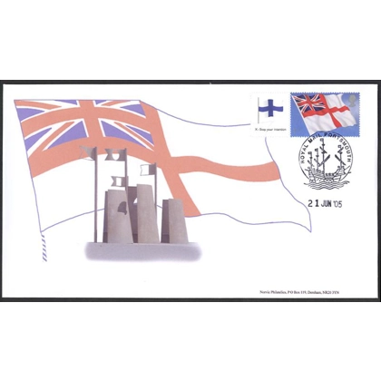 2546s White Ensign Smilers Sheet Norvic Flag FDC
