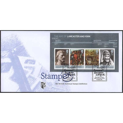 2818 Houses of Lancaster & York MS Stampex first day cover 2008
